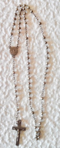 Chapelet argent massif - en,