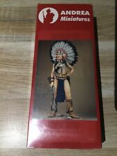 MAQUETTE FIGURINE.  ANDREA MINIATURES. SIOUX WARRIOR.  ATTENTION PAS DE VENTE UE
