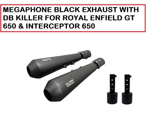 échappement noir mégaphone - Échappement,
