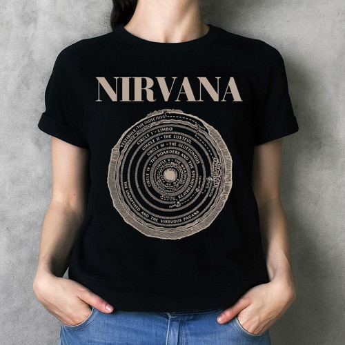 Shirt nirvana vestibule noir - t-shirt,