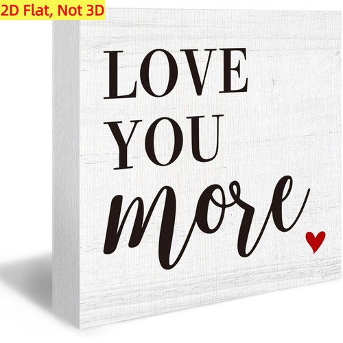 Wooden box decor - wooden, "love