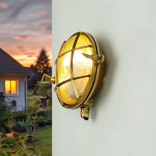 Applique murale laiton verre - applique,