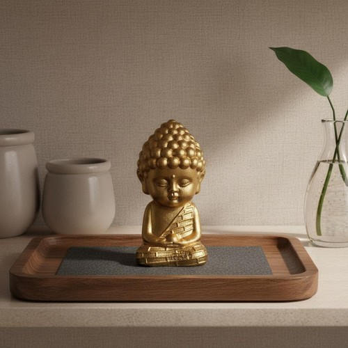Figurine bouddha laiton - figurine,
