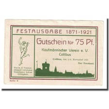 [#660080] Billet, Allemagne, Cottbus, 75 Pfennig, valeur faciale, 1921, 19