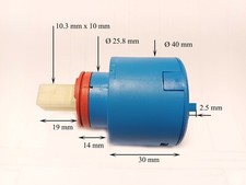 Cartouche mitigeur Ø40mm tête et croisillon