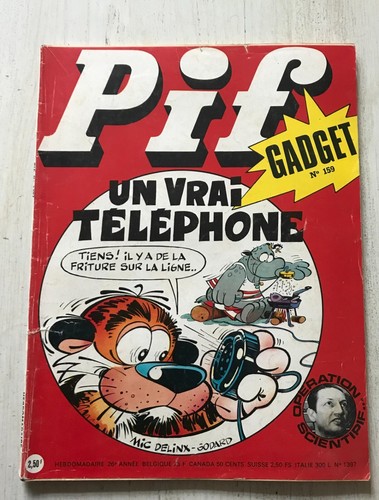 Magazine pif gadget ancien - gadget, n°