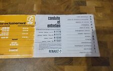 Revue technique notice de bord Renault r12 ts tl 1973