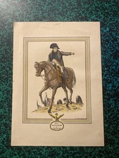 Gravure Lithographie Napoléon  DERVEAUX Napoléon à Friedland 1807