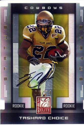 Tashard choice rookie draft - tashard, rc