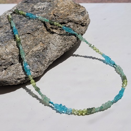Collier argent pierre - collier,