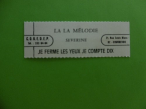 étiquette juke box severine - ,