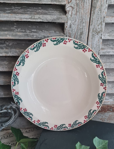 Ancien plat rond - plat, creux