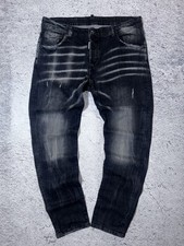 Dsquared2 DSQ2 Slim Jeans – Black Washed Denim Distressed