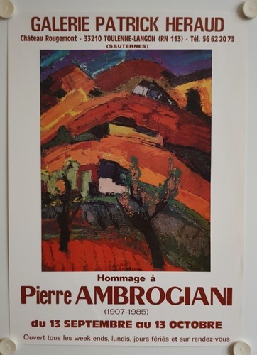 Affiche pierre ambrogiani - affiche,