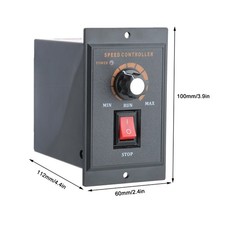 DC-51 Speed Controller ABS Housing Permanent Magnet Motor 220VAC Input Voltage