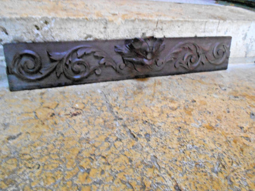 Ancien fronton bois - ancien, en