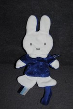 ?Doudou Plat Lapin Bleu Blanc MIFFY NIJNTJE  Bruissement papier  Etat NEUF