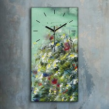 Horloge murale sur toile 30x60