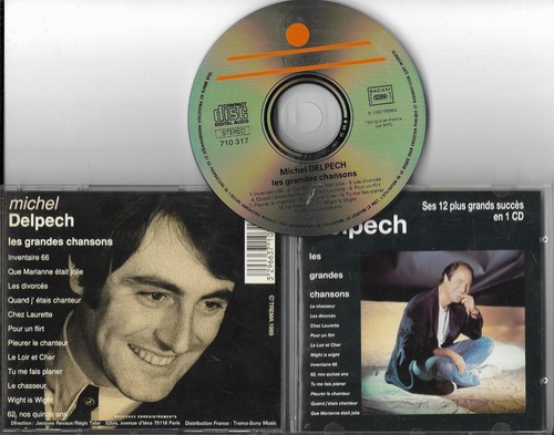 Titres michel delpech - cd,