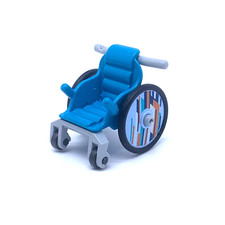 PLAYMOBIL * ECOLE * Chaise Roulante Bleu Azur Enfant 70542 9419