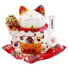 Chat chanceux signe porte