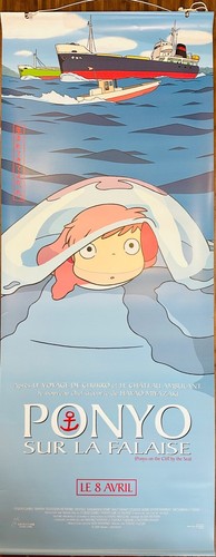 Affiche cinéma ponyo sur - ponyo,