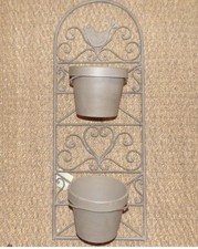 Support métal taupe 1 oiseau