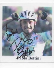 CYCLISME TOUR DE FRANCE autographe  de PAOLO BETTINI