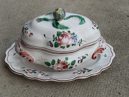 Ancienne terrine faience - terrine, de