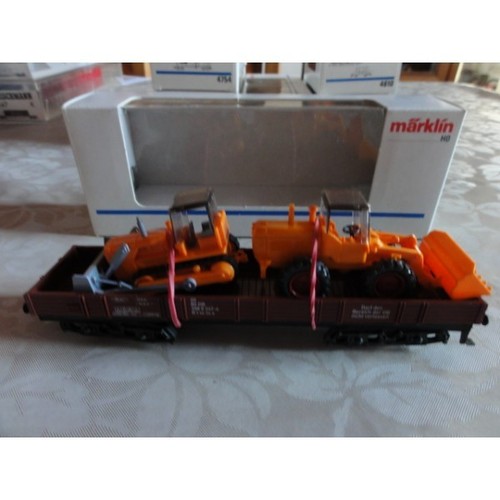 Wagon plat bord bas avec - plat, a