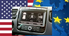 USA Europe Umbau RNS 850 VW touareg Navigation,conversion America EU maps radio