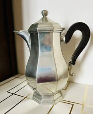 Cafetière  Verseuse Pichet anse en bois - ETAINS DU MANOIR -  FRANCE