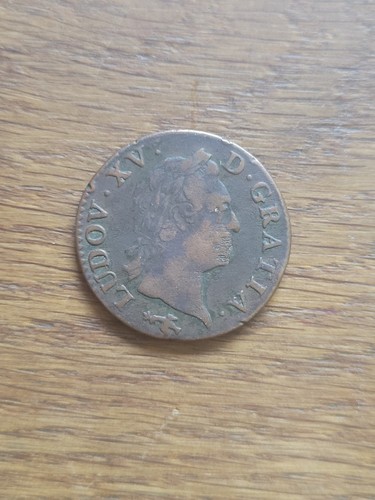 France louis pièce 1 2 - xv, de