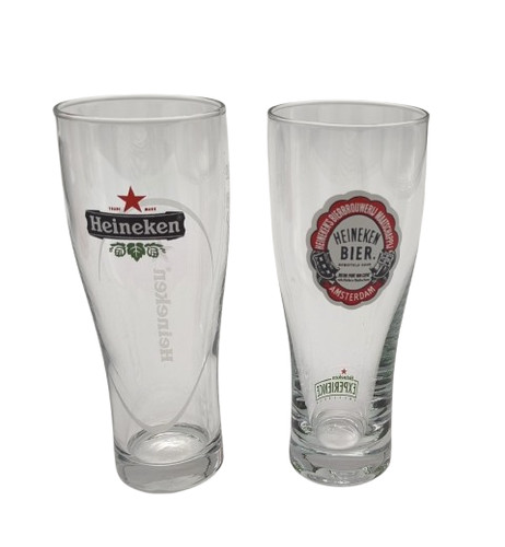 Lot 2 verres heineken - lot, de