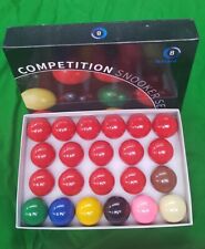 Set Complet De Boules De Billard Snooker Taille Réelle 2 1/16" (52,5mm)