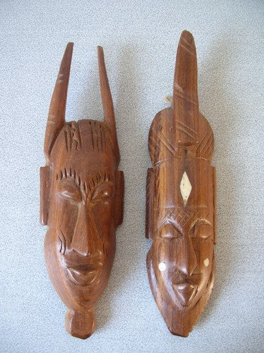 Lot masques africains en - masques,