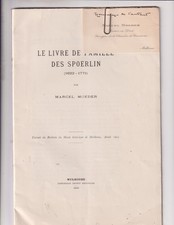 1926. Brochure. Généalogie