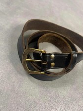 Ceinture cuir vintage noir