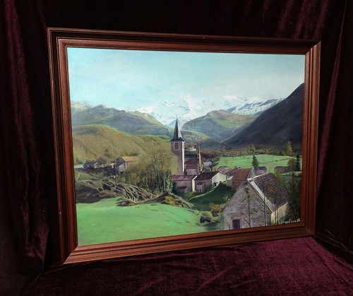 Tableau ancien peinture huile - ancien,