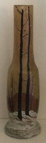 Vase legras verre émaillé - legras,