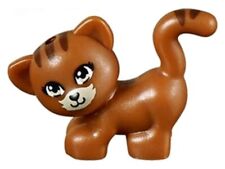 Chat Lego FRIENDS Dark Orange minifig cat ref 93089pb03 set 41085 Rare 