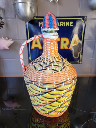 Bouteille scoubidou vintage - scoubidou,