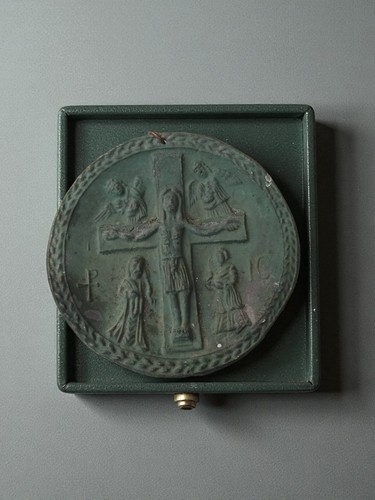 Icône byzantine crucifixion - icône,
