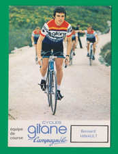 CYCLISME carte cycliste BERNARD HINAULT équipe GITANE Campagnolo 1975