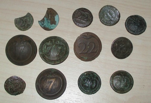 Lot boutons militaire - de,