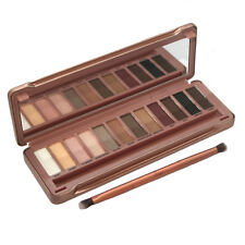 Palette de 12 fards à paupières miroir pinceau - boîte en métal cadeau de luxe 