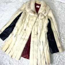 Manteau vison femme blanc sans