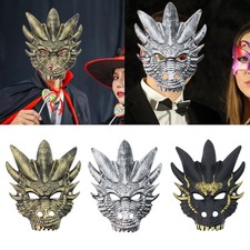 3D Dragon Cosplay Fantasy Masque en plein visage réaliste pour la fête