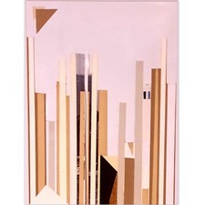 "NYC"  Collage/Papier  - Signé JLP  - Oeuvre Unique - 40X30 cm