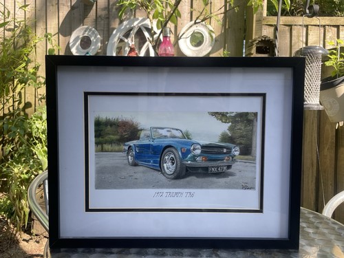 Triumph tr6 model - triumph, pencil